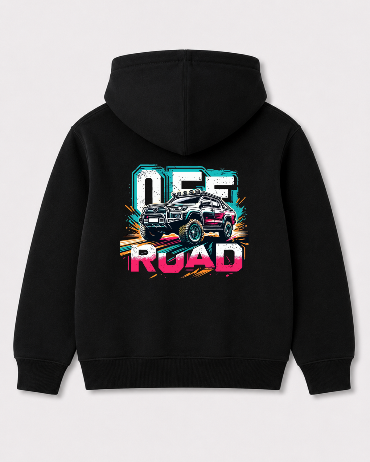 Black hoodie back 3008