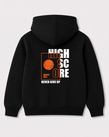 Black hoodie back 3014