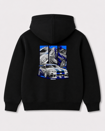 Black hoodie back 3016