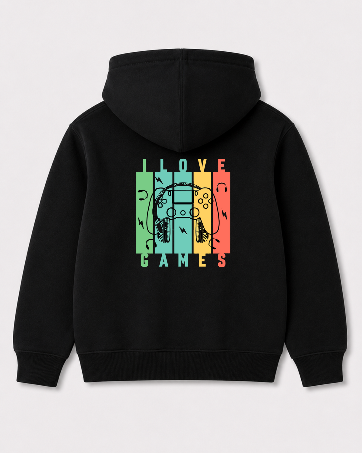 Black hoodie back 3026