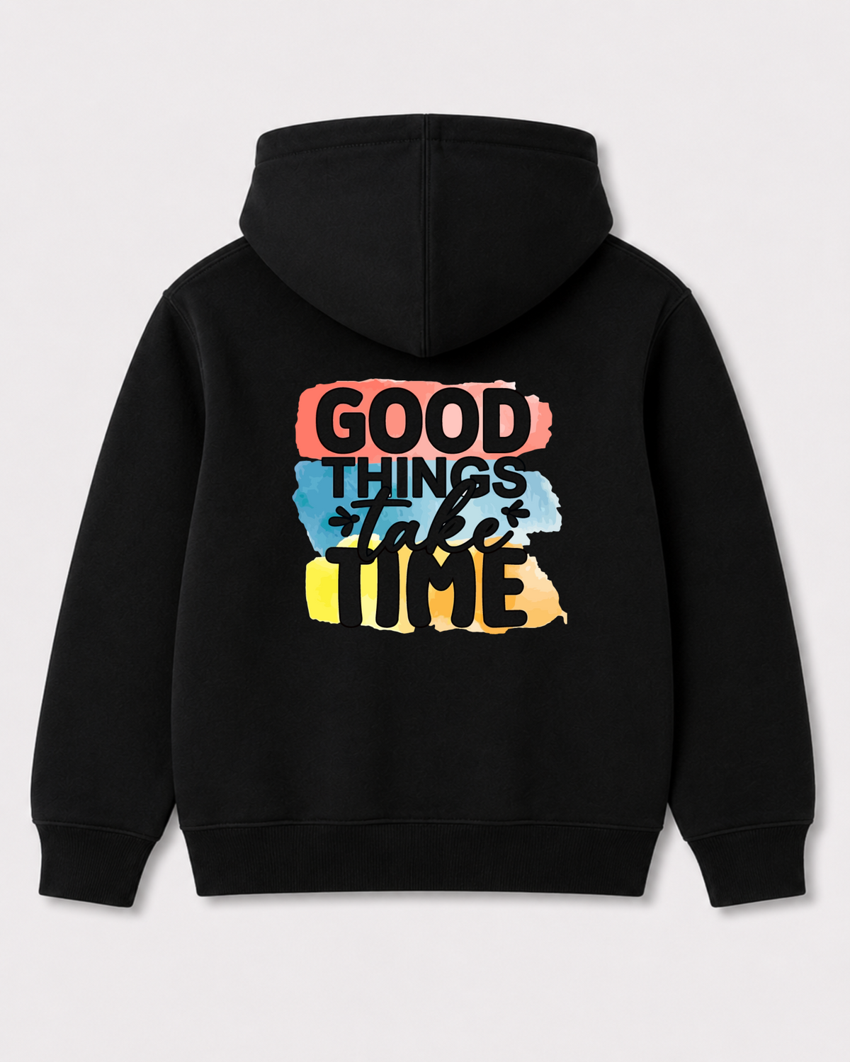 Black hoodie back 3030