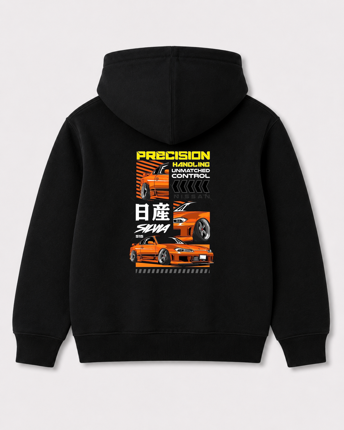 Black hoodie back 3031