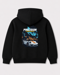 Black hoodie back 3035