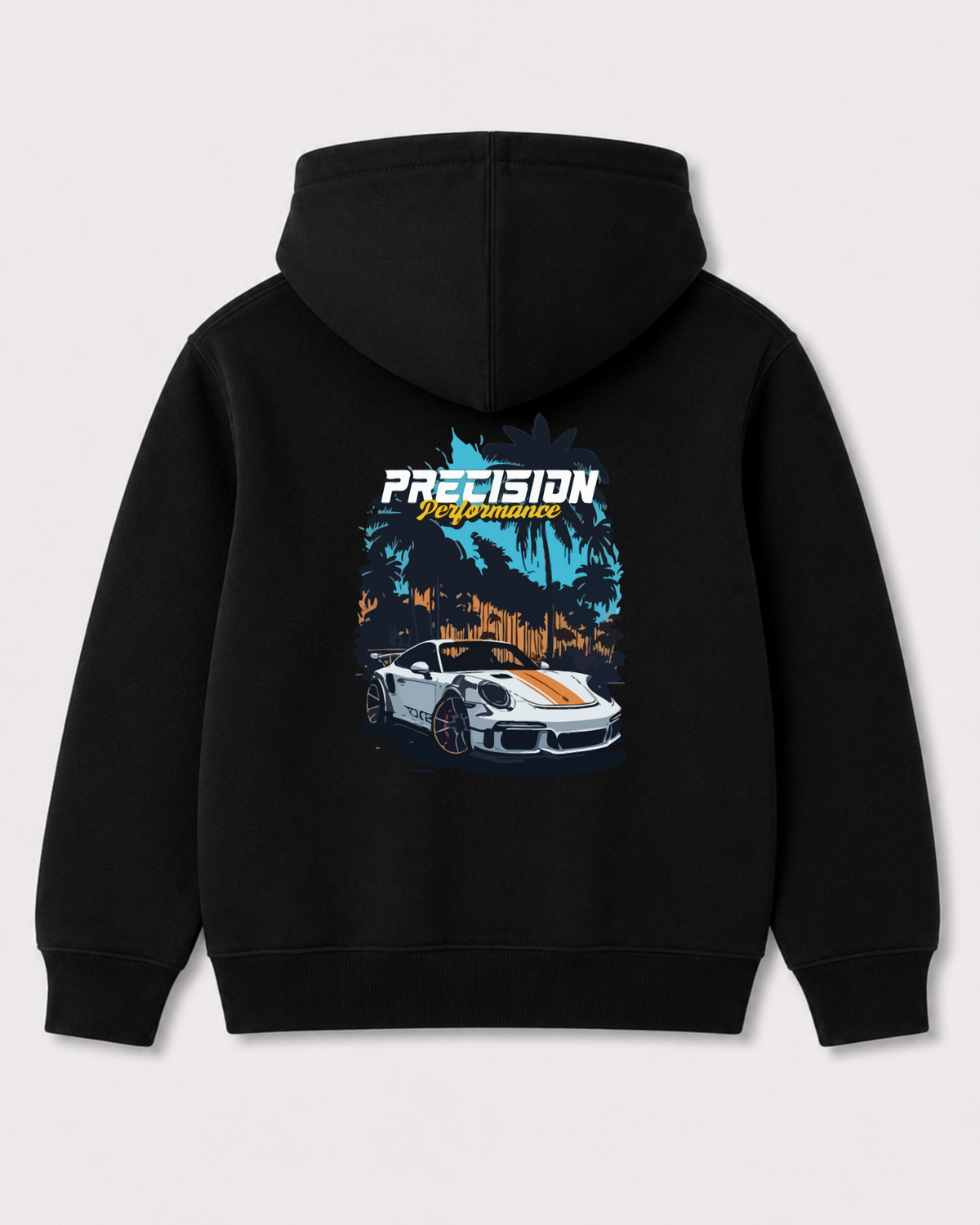 Black hoodie back 3035
