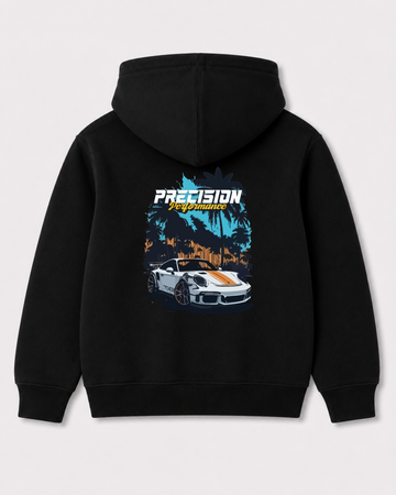 Black hoodie back 3035