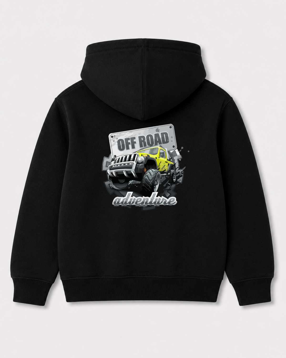 Black hoodie back 3038
