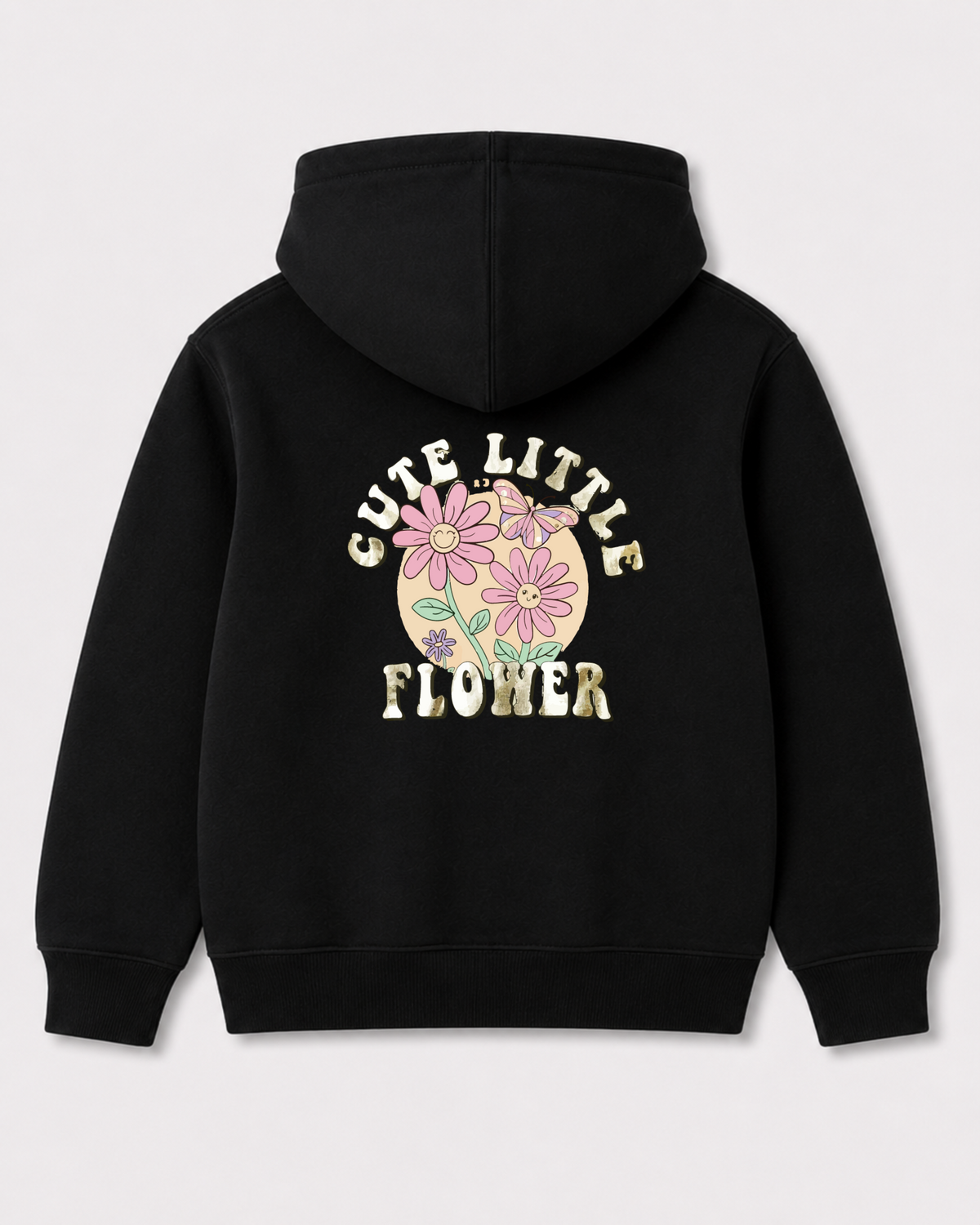 Black hoodie back 3041
