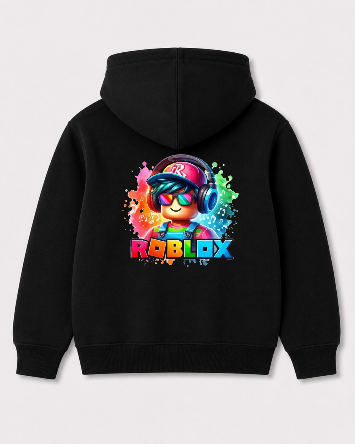Black hoodie back 3052