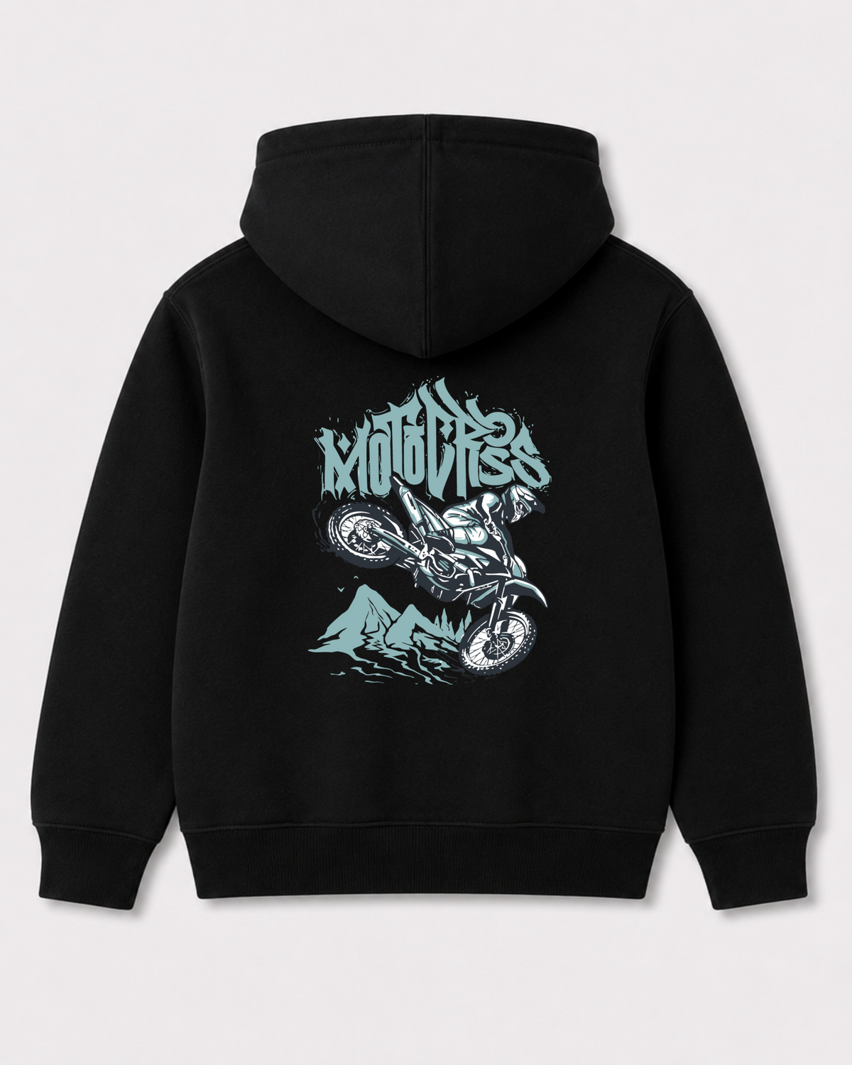 Black hoodie back 3055