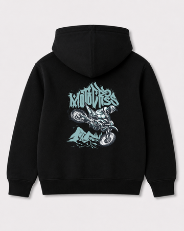 Black hoodie back 3055