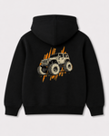 Black hoodie back 3056