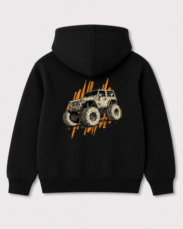 Black hoodie back 3056