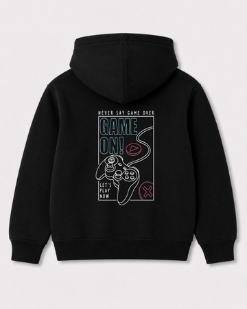 Black hoodie back 3059