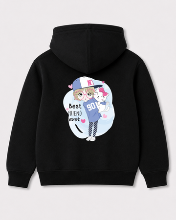 Black hoodie back 3063