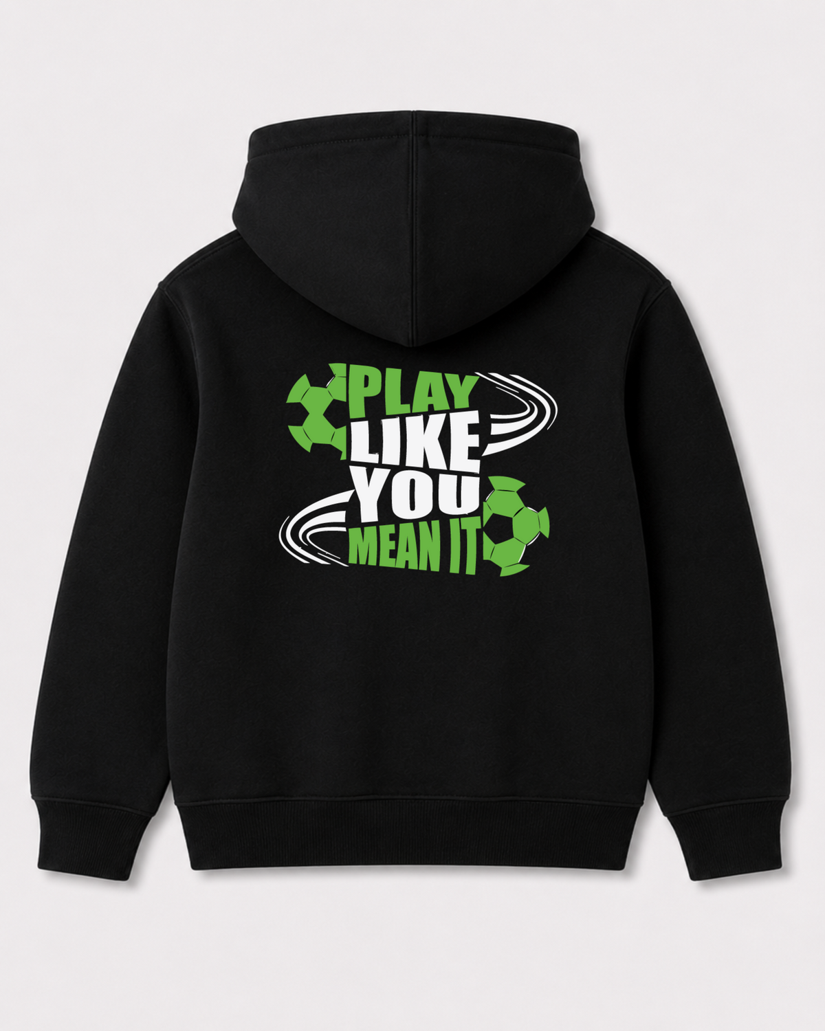 Black hoodie back 3066