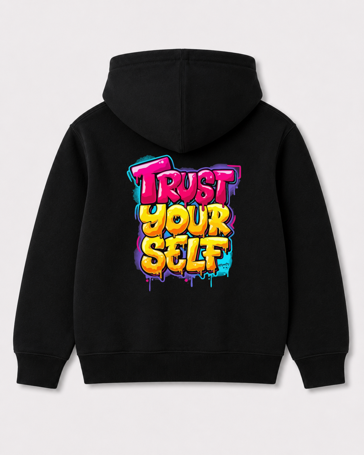 Black hoodie back 3067