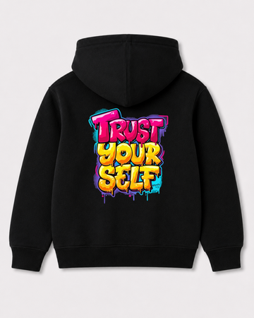 Black hoodie back 3067