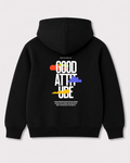 Black hoodie back 3071