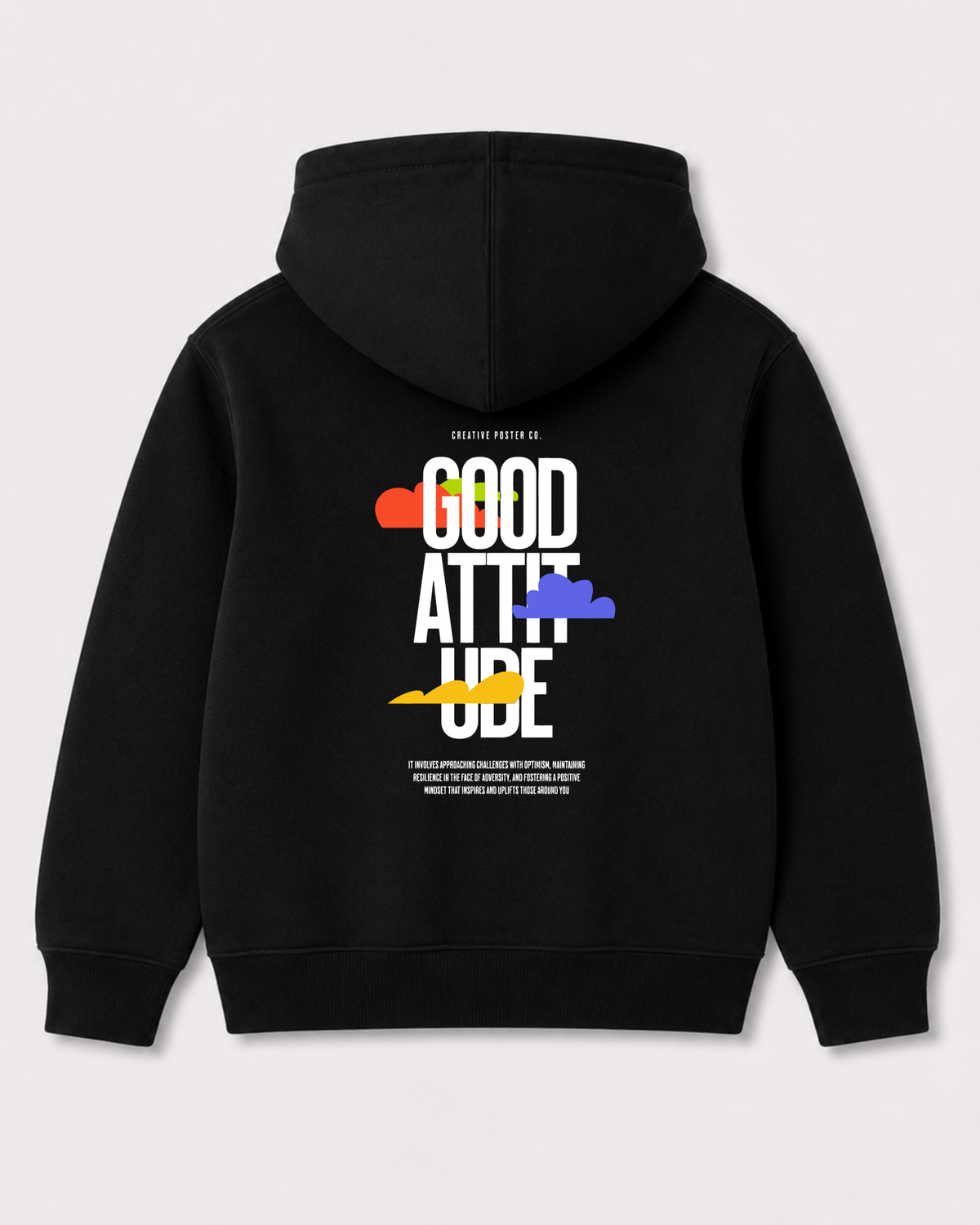 Black hoodie back 3071
