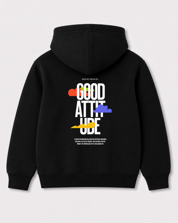 Black hoodie back 3071