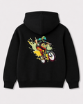 Black hoodie back 3076