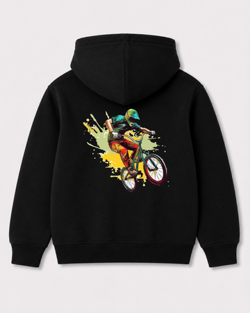 Black hoodie back 3076