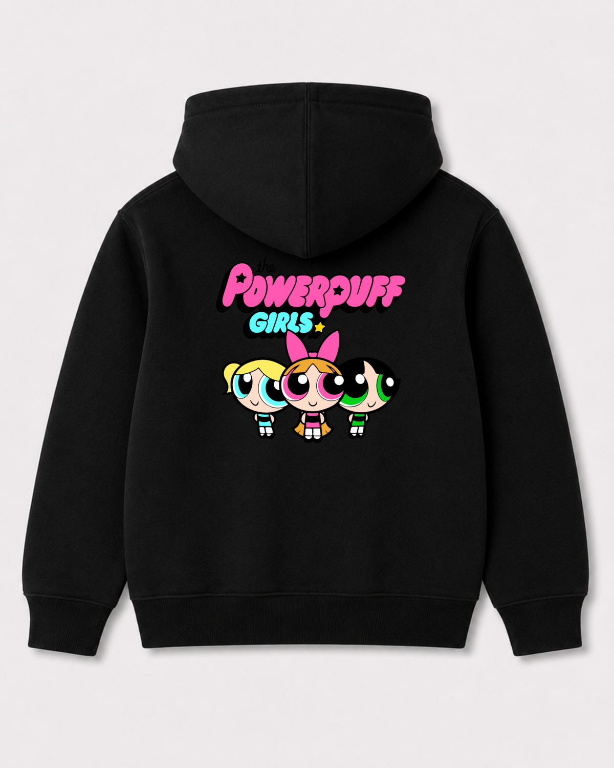 Black hoodie back 3085