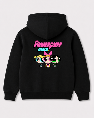 Black hoodie back 3085