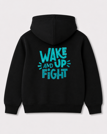 Black hoodie back 3086