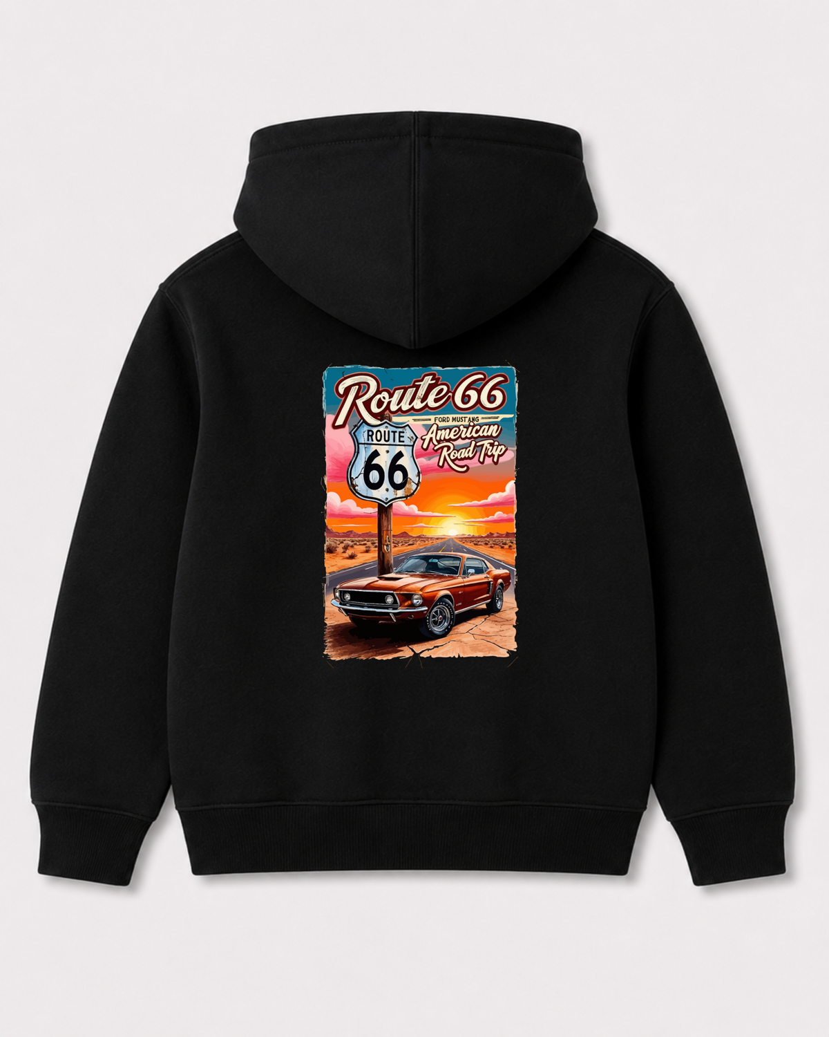 Black hoodie back 3092