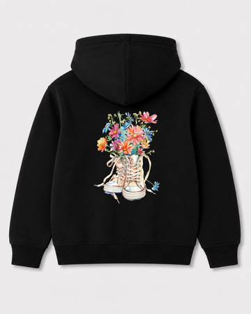 Black hoodie back 3093