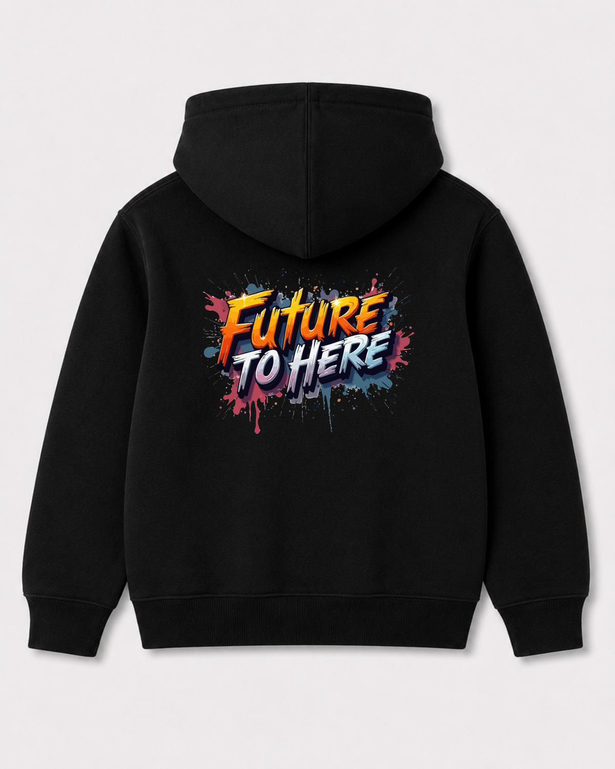 Black hoodie back 3094