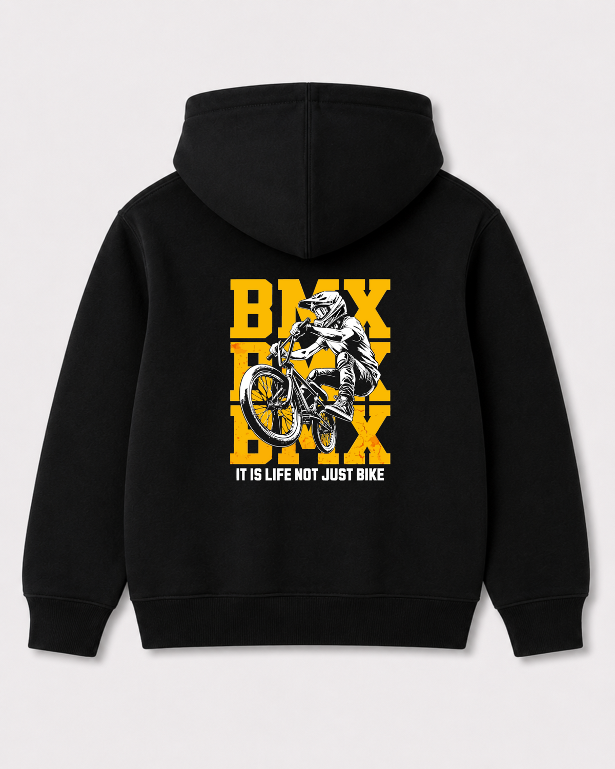 Black hoodie back 3099