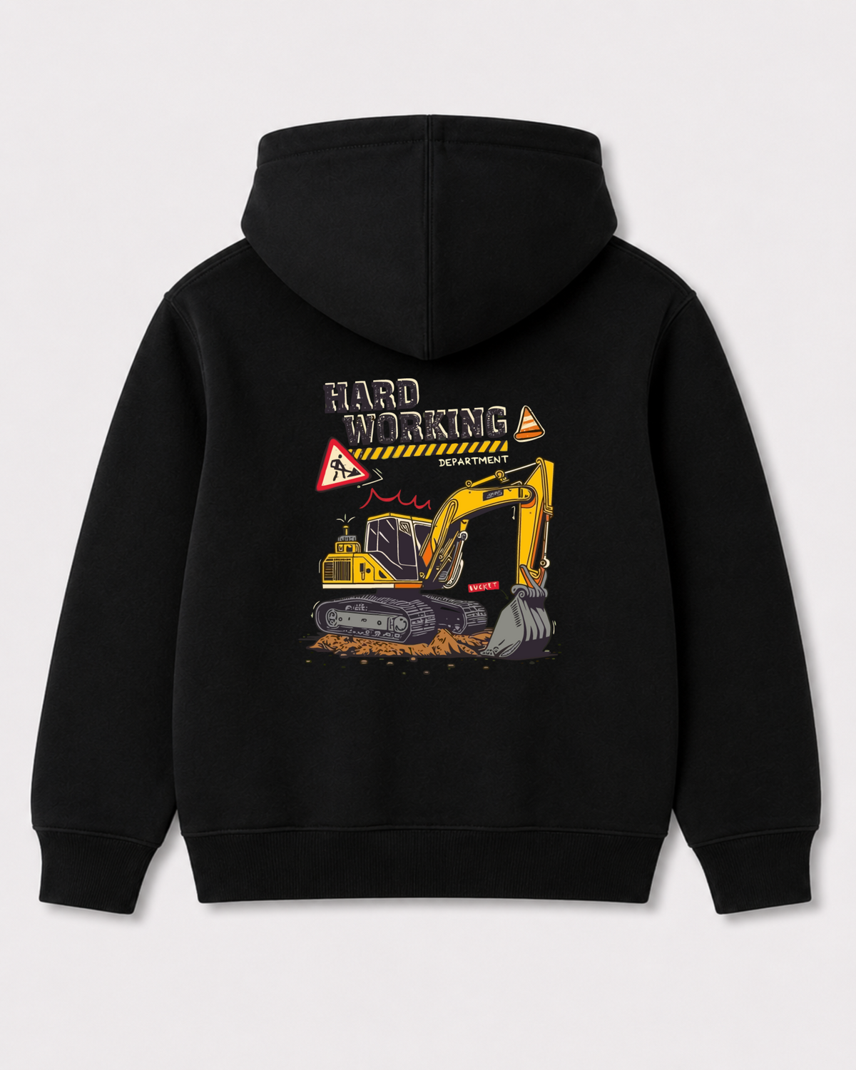 Black hoodie back 3101