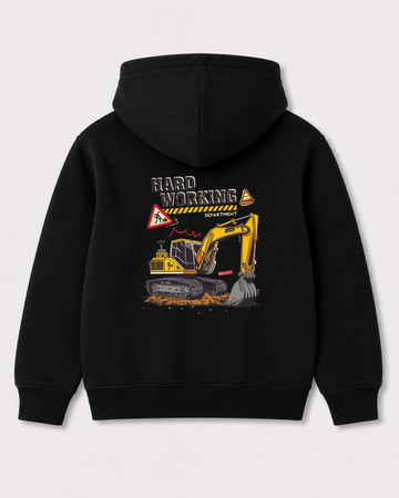 Black hoodie back 3101
