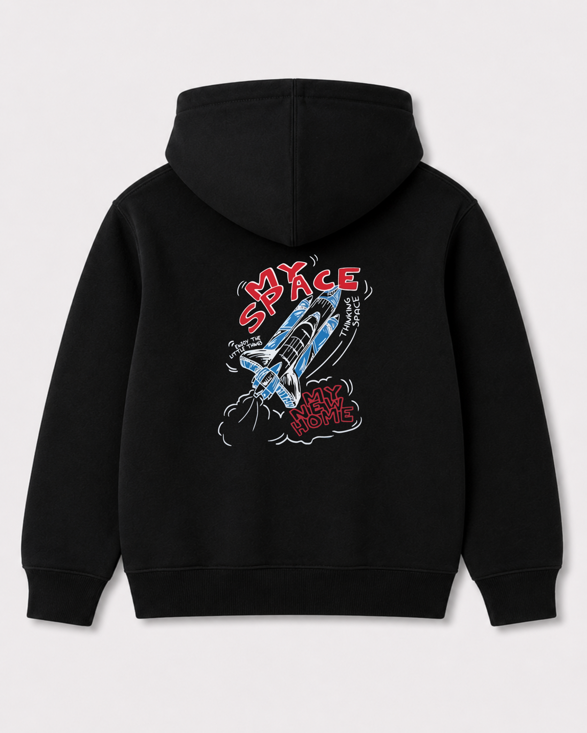 Black hoodie back 3104