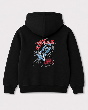 Black hoodie back 3104