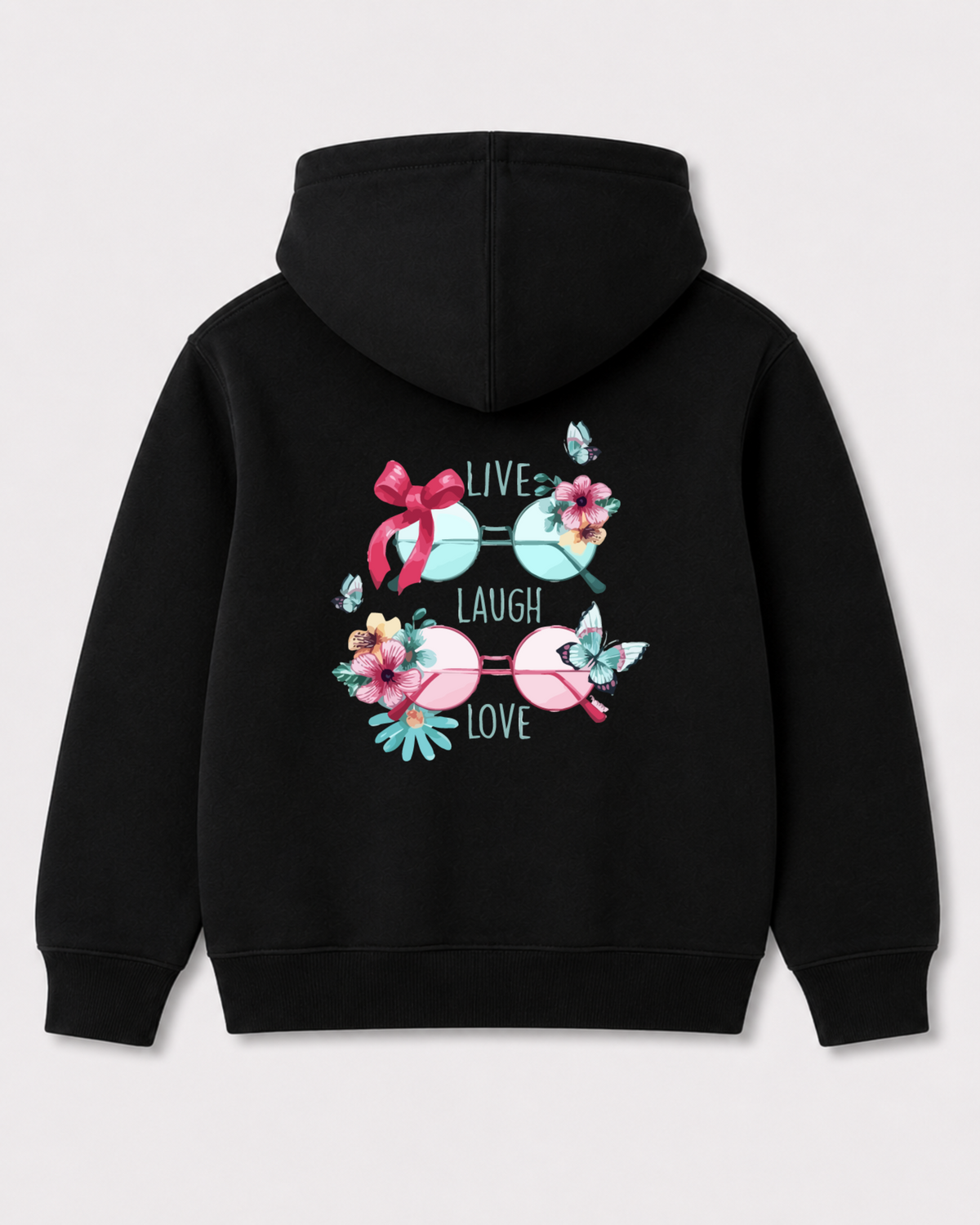 Black hoodie back 3106
