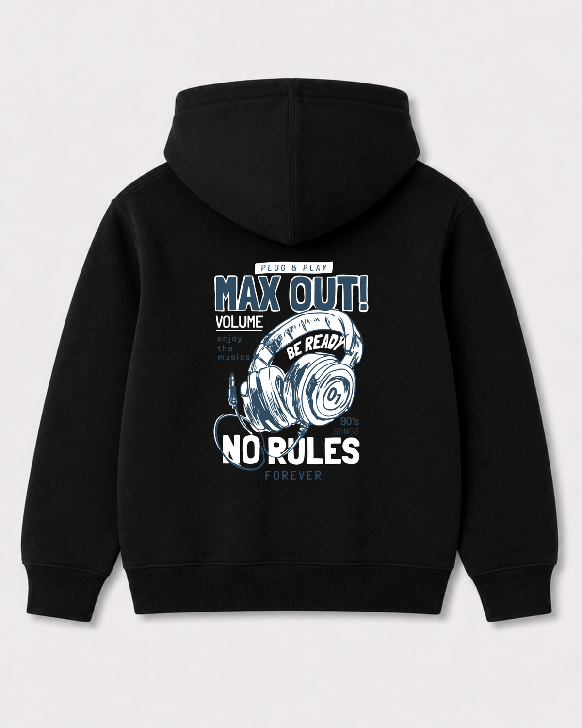 Black hoodie back 3114