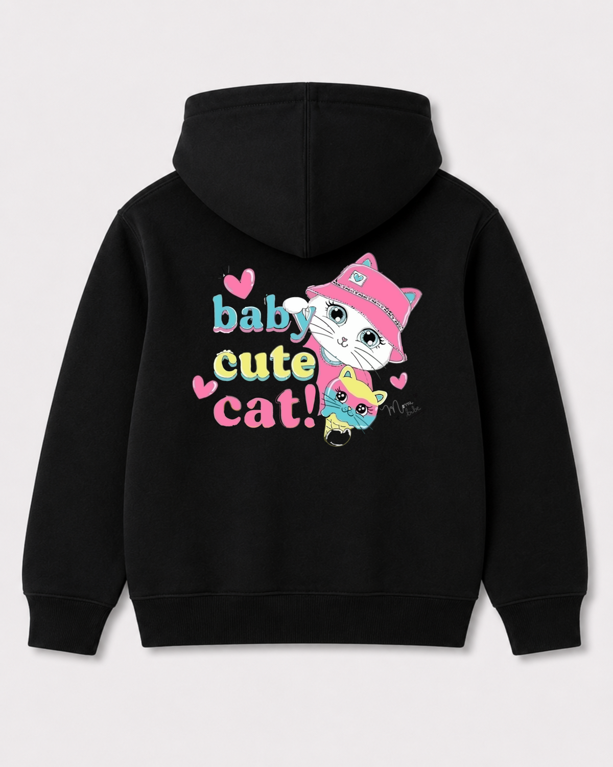 Black hoodie back 3117