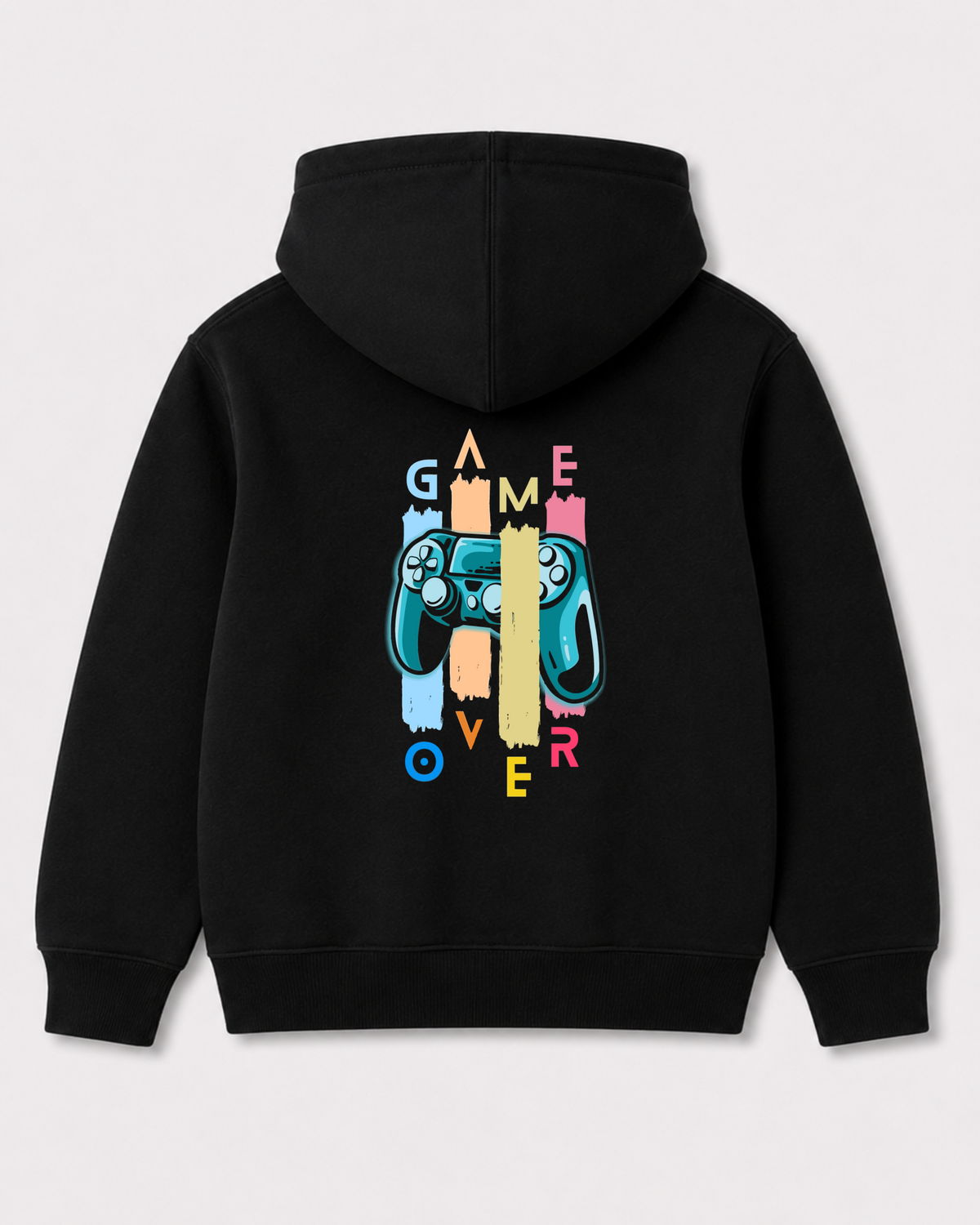Black hoodie back 3124