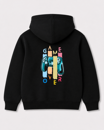 Black hoodie back 3124