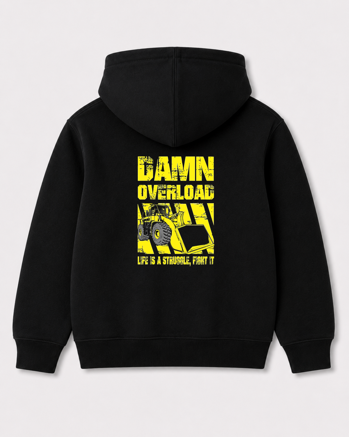 Black hoodie back 3127