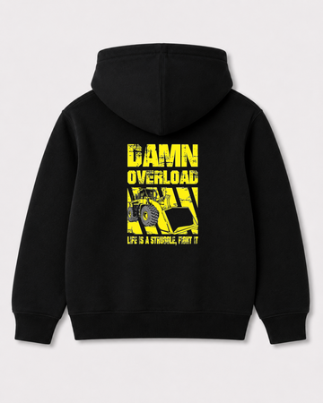 Black hoodie back 3127