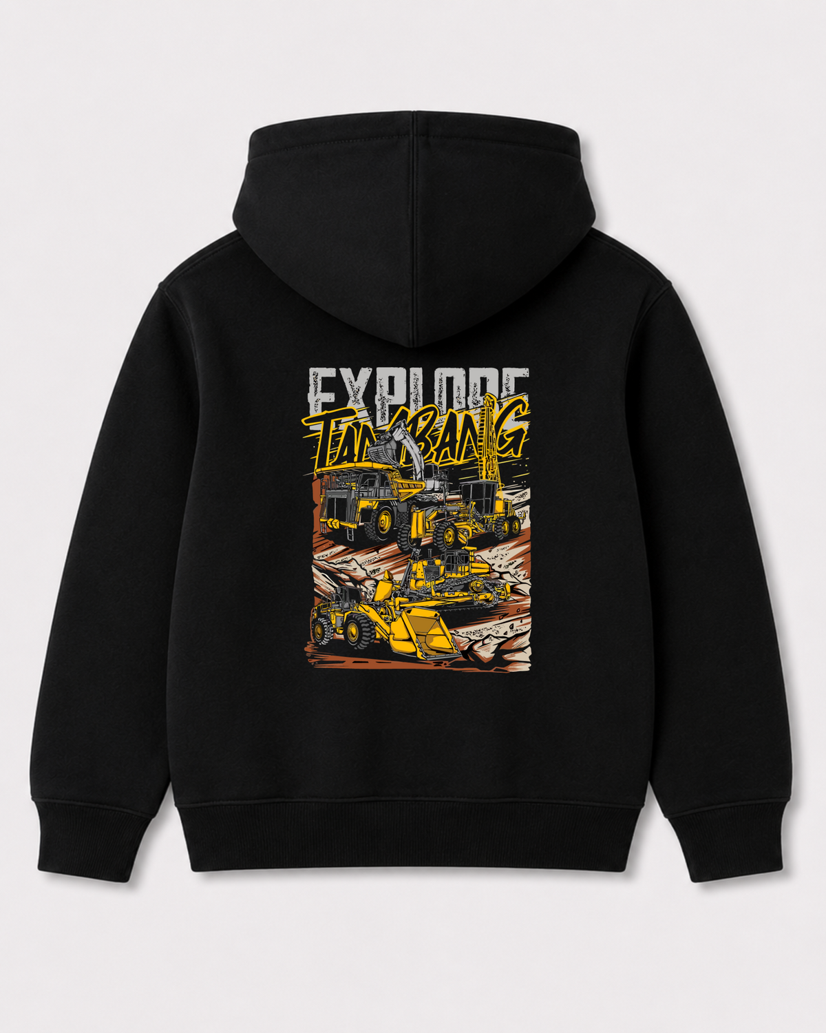 Black hoodie back 3133