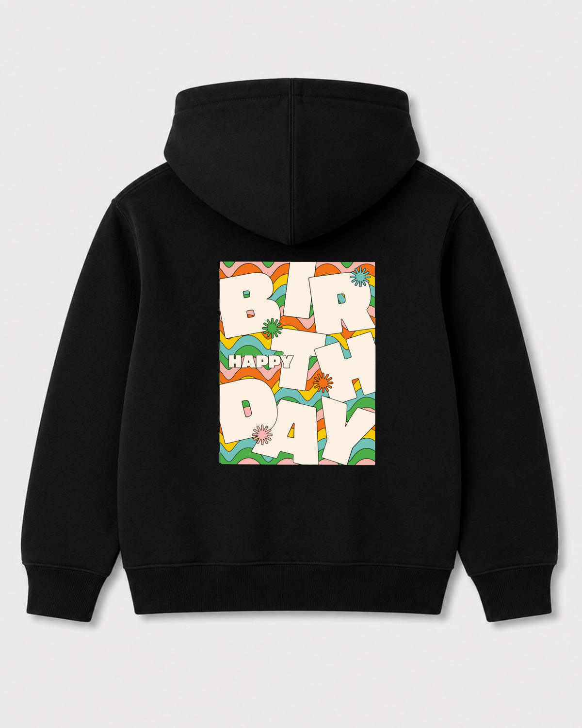 Black hoodie back 3136