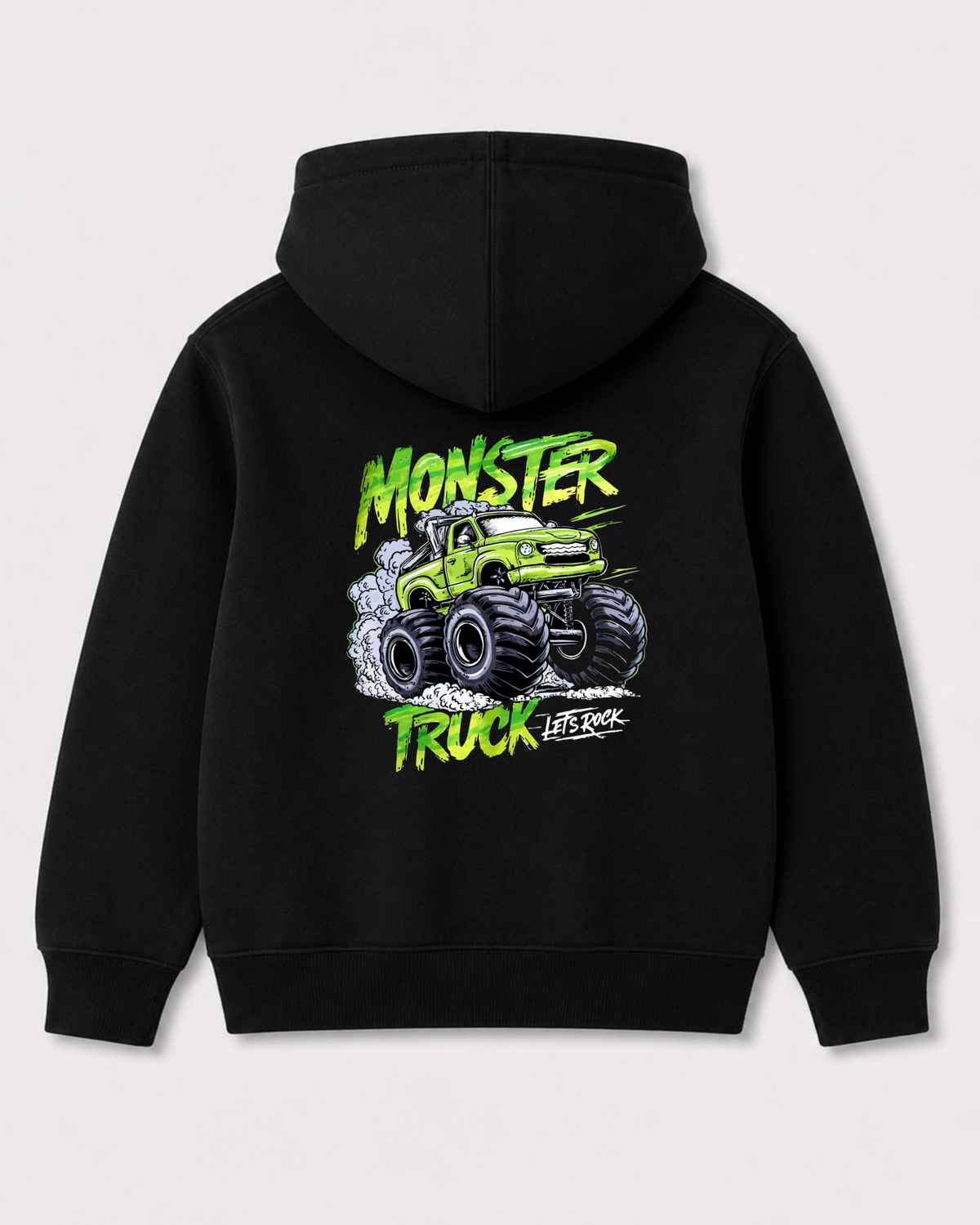 Black hoodie back 3139
