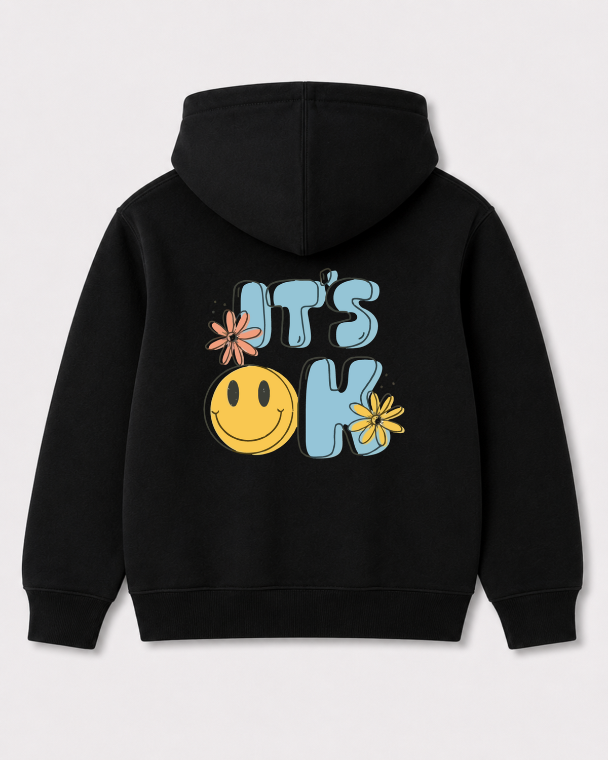 Black hoodie back 3143