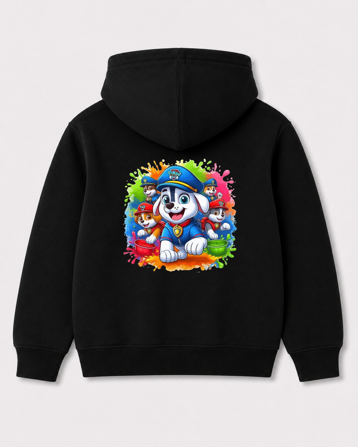 Black hoodie back 3154