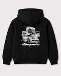 Black hoodie back 3162